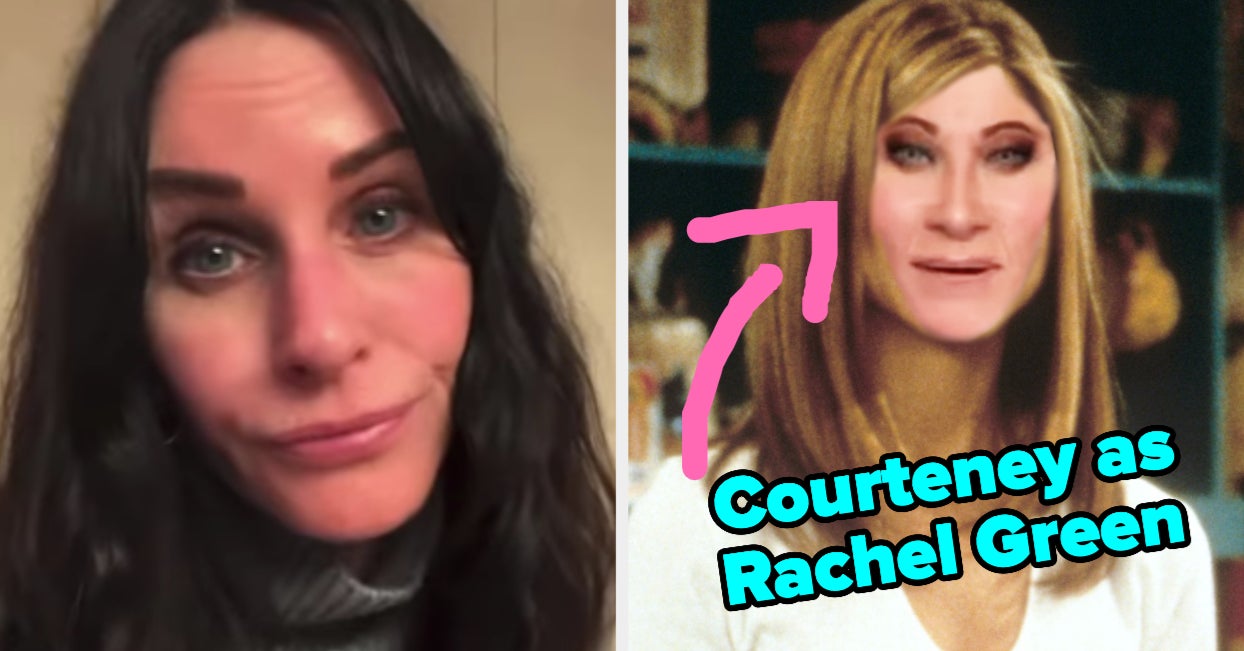 Courteney Cox Tested The Viral "Friends" Filter, And Her Results Are The Stuff Of Nightmares