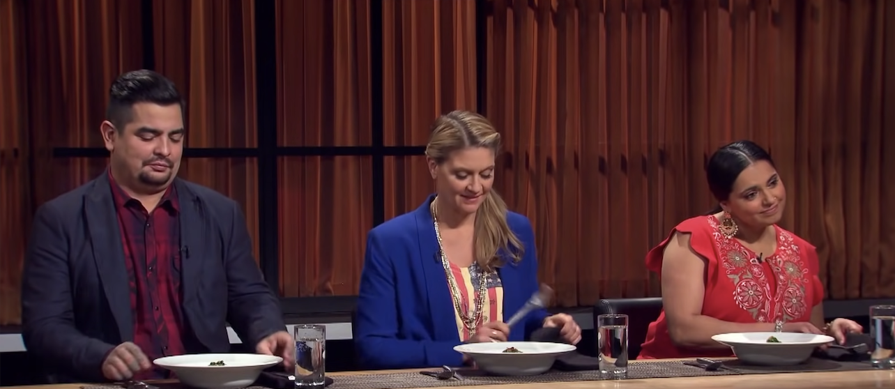 The panel of judges on &quot;Chopped.&quot;