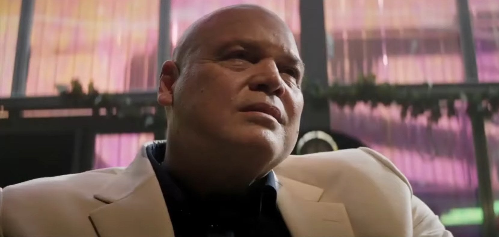 Wilson Fisk sitting at a desk in &quot;Hawkeye&quot;