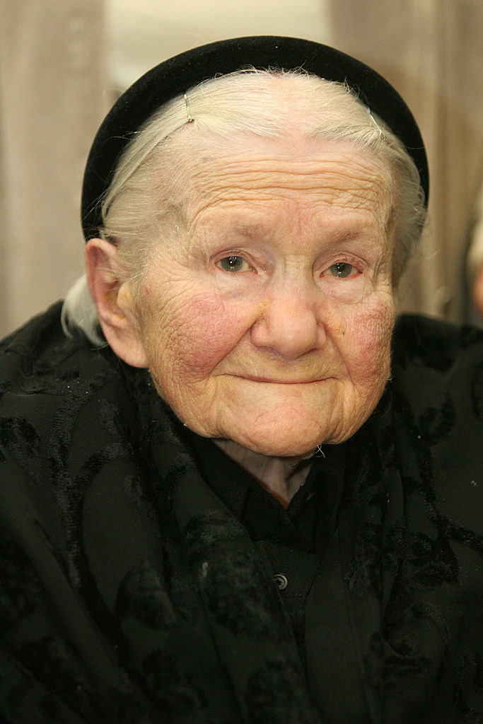 An older Irena, smiling years after the war ended