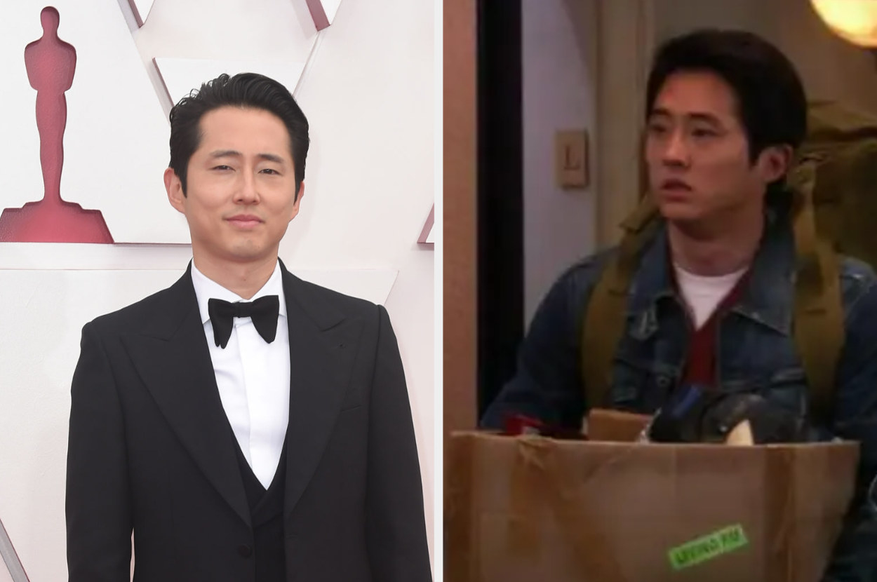 Steven Yeun now vs. when he appeared in &quot;The Big Bang Theory.&quot;