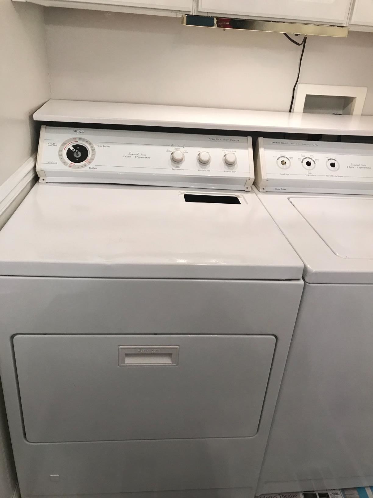 reviewer's washer after, looking white and brand new