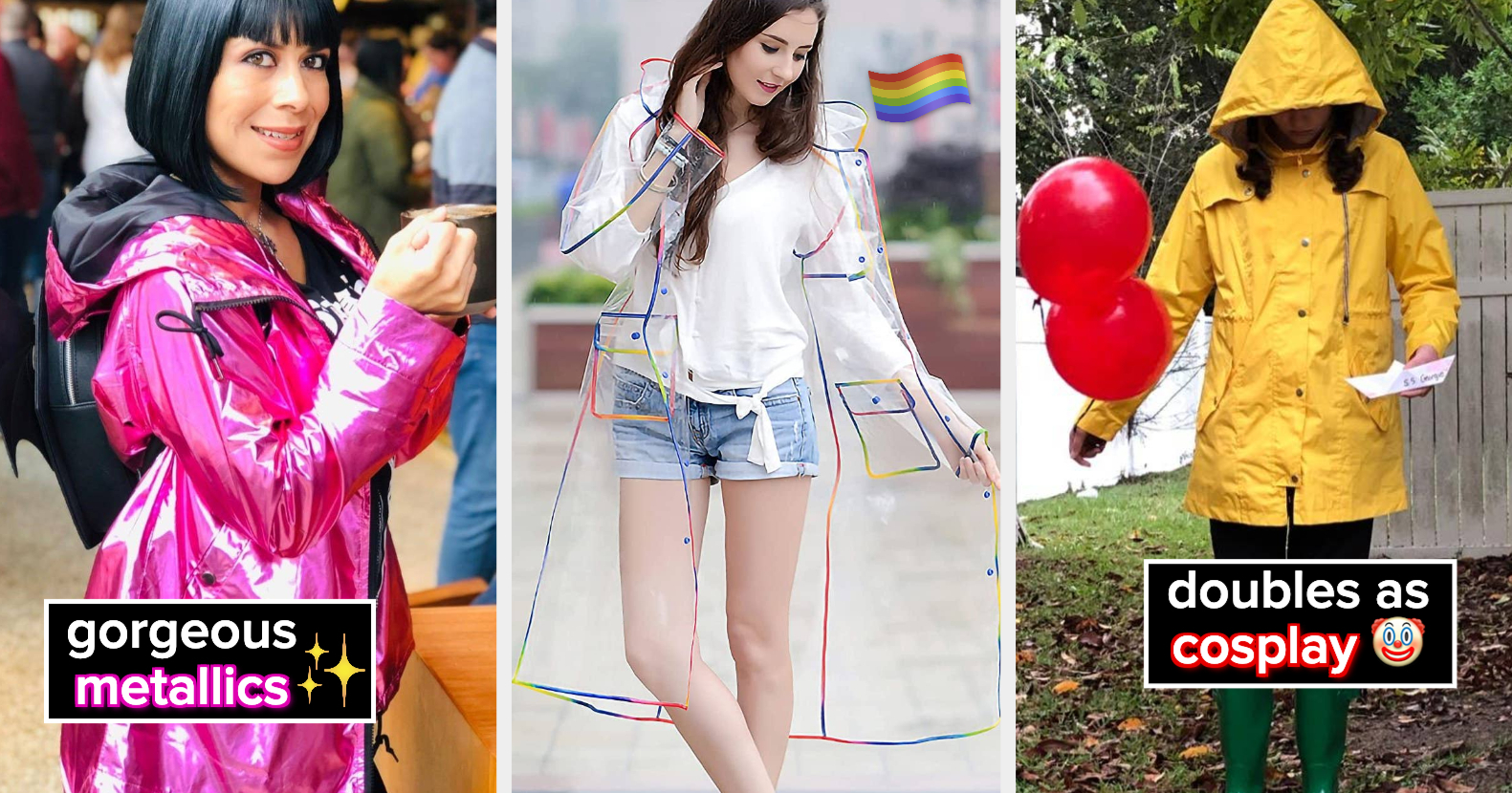 22 Fun Raincoats That'll Make You Look Forward To Rain