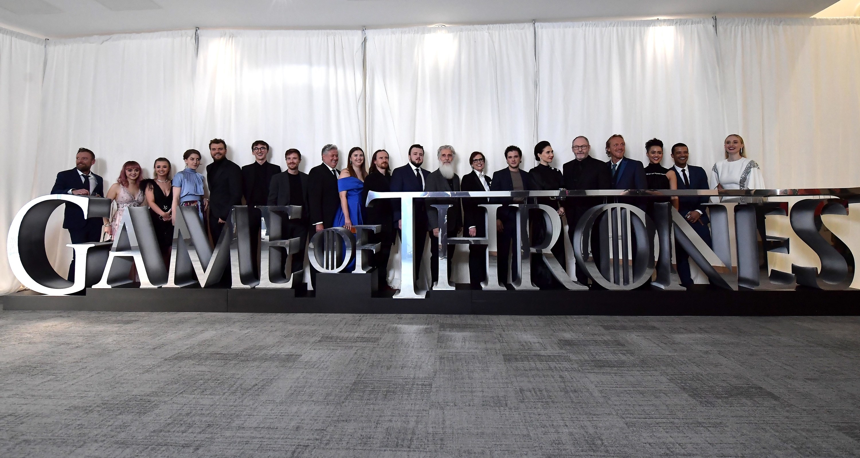 The Game of Thrones cast at a press event