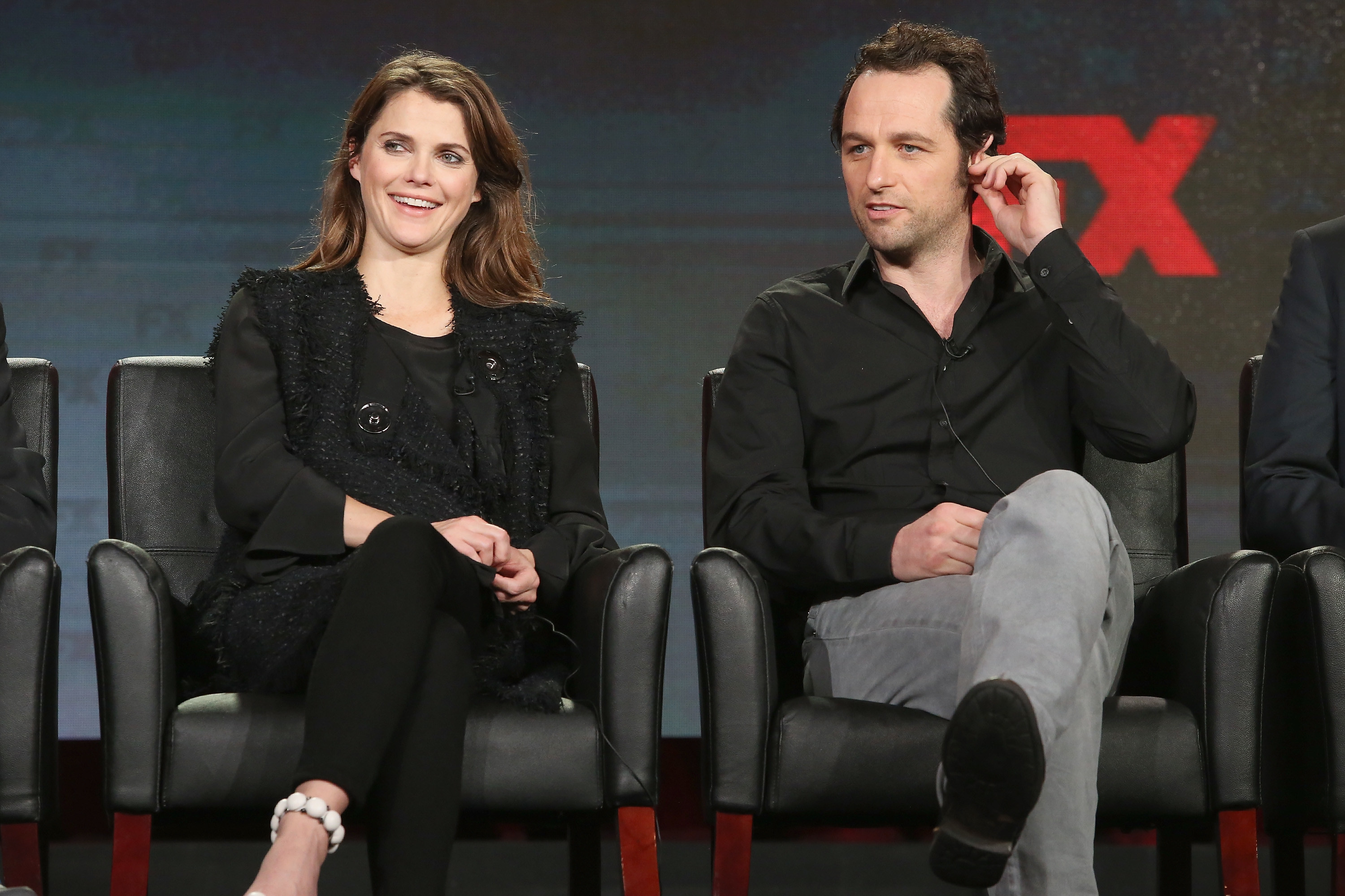 Members of the cast of The Americans at a press event