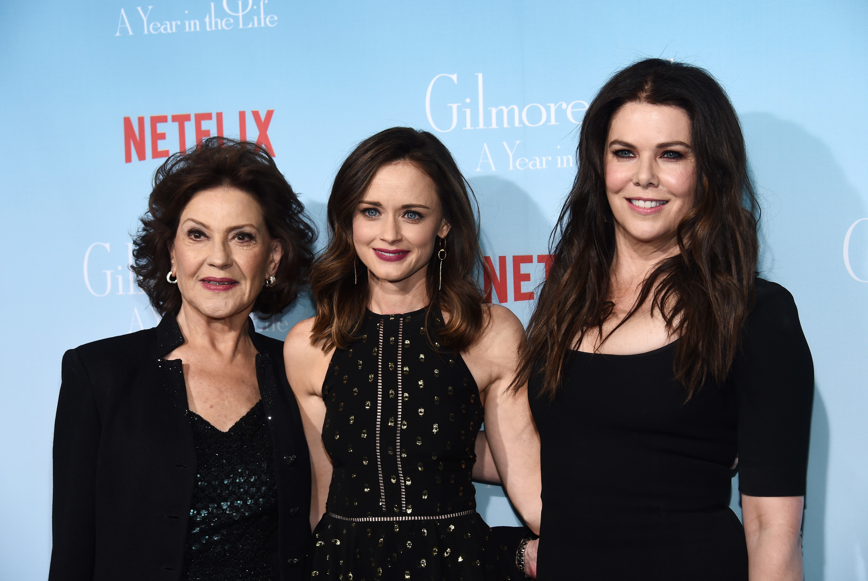 Members of the cast of Gilmore Girls at a press event