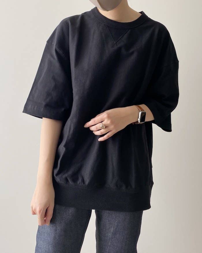 ゆるっと着られて今っぽい Guの 新作tシャツ 二の腕を隠せてめっちゃ嬉しい
