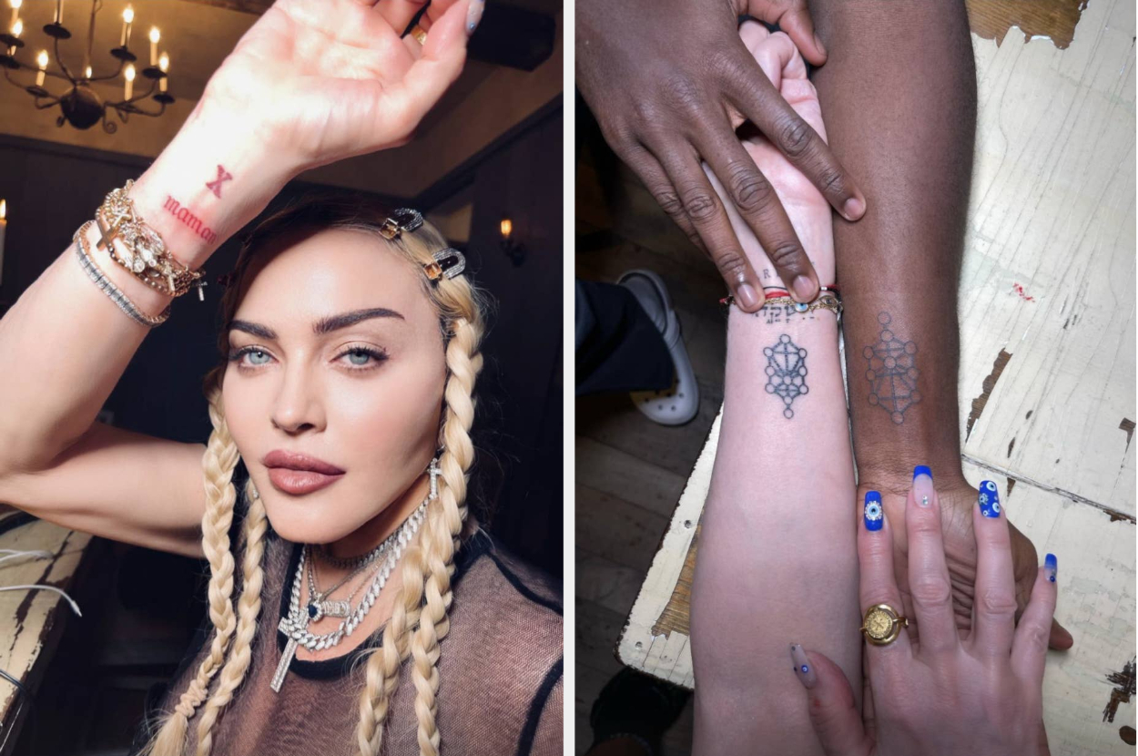 Madonna And Her Son David Banda Got Matching Tattoos