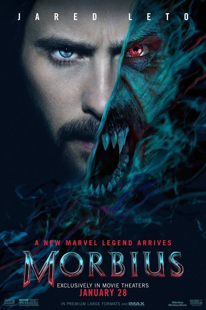 A promo poster for the movie showing half of Jared's face