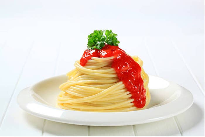 pasta with ketchup