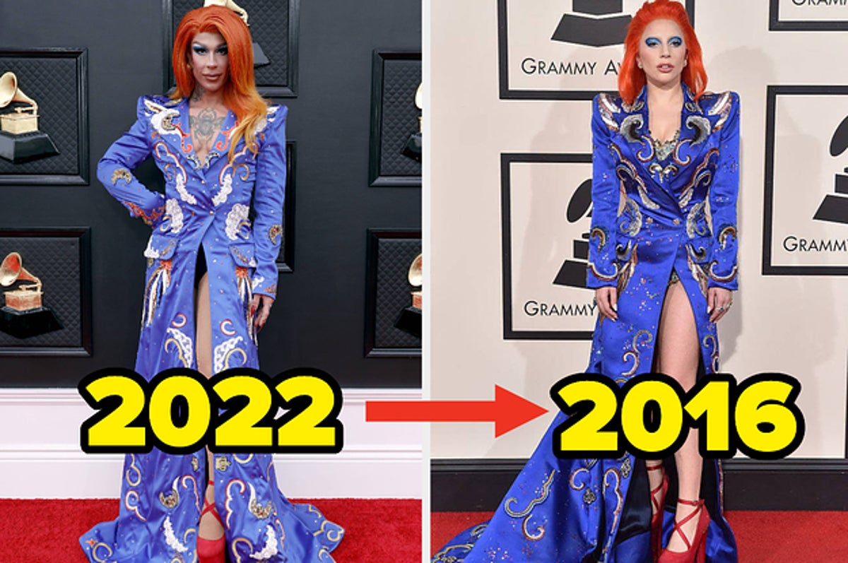 Drag Race' alum Trinity K. Bonet recreates Ariana Grande's gown at 2022  Grammys