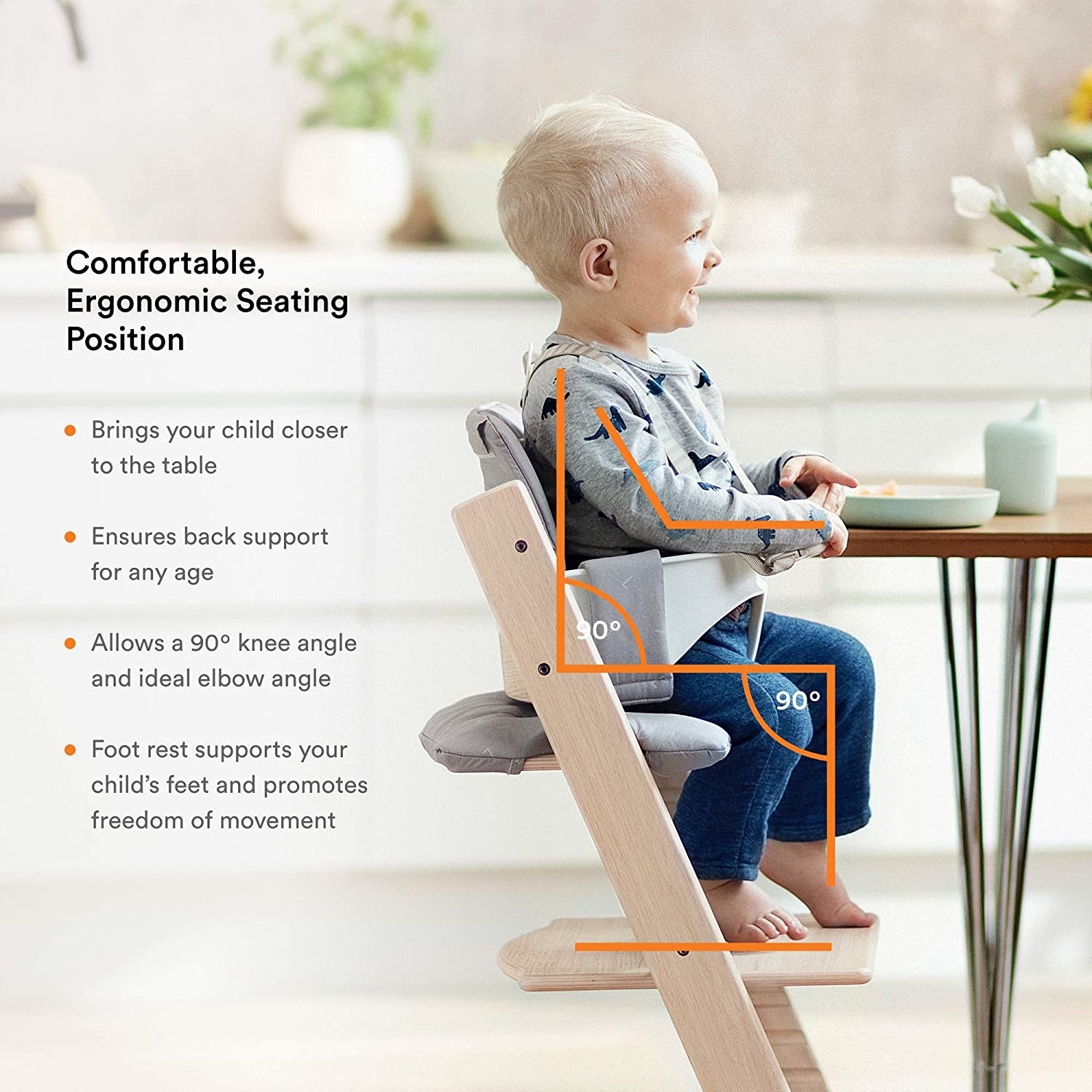 Ergonomic high 2025 chair baby