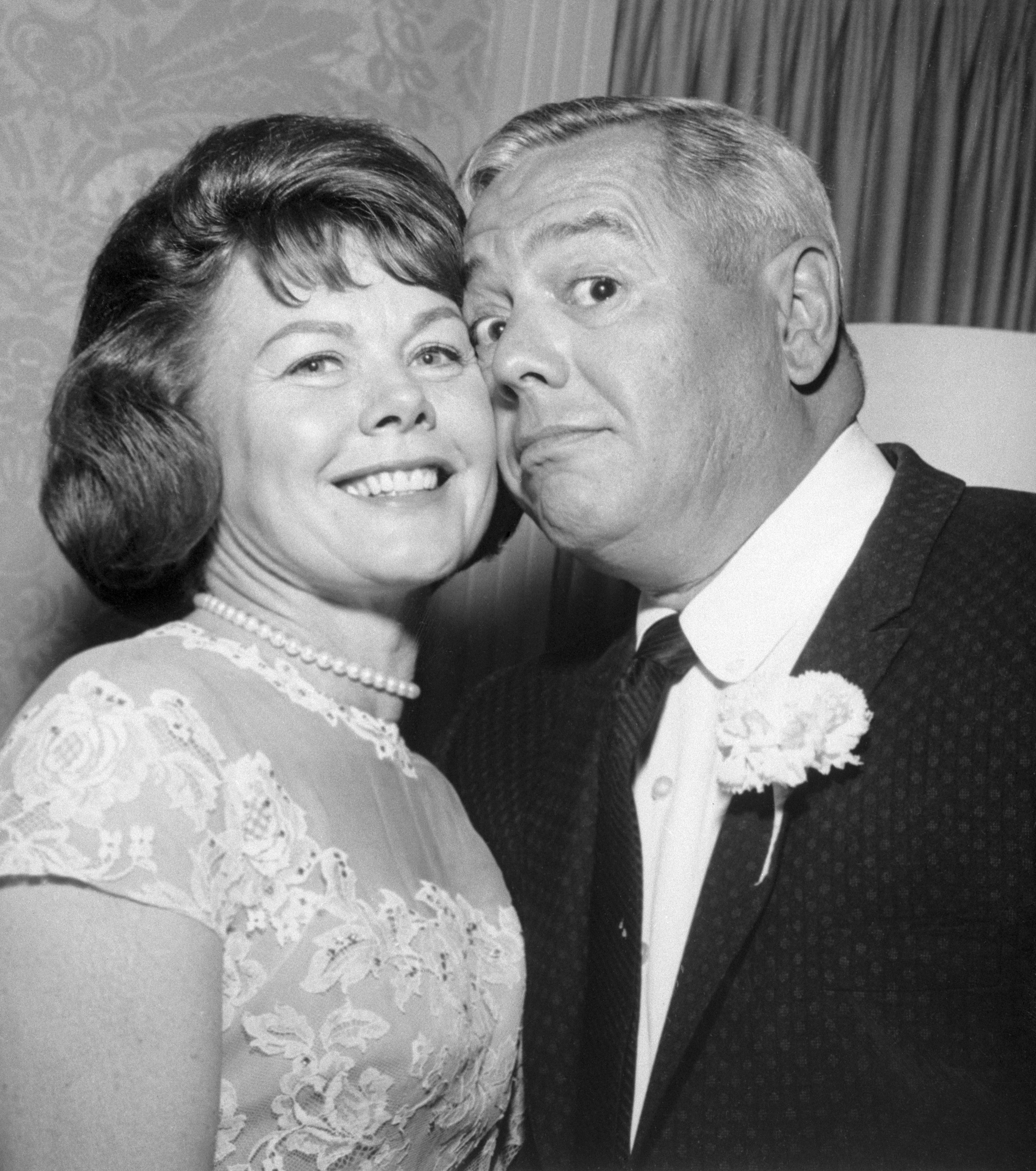Desi Arnaz and Edith Mack Hirsch pose at their wedding, which took place at the Sands Hotel