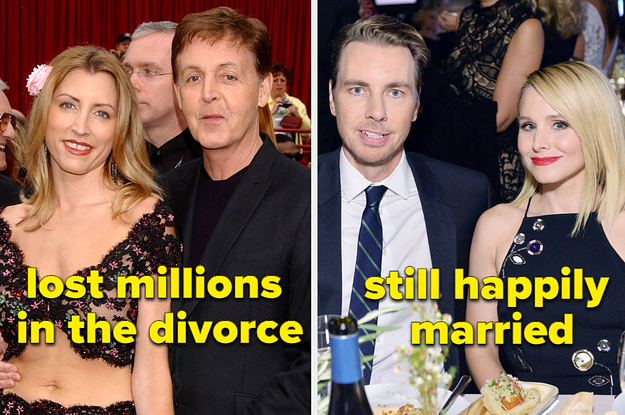 These Celebrities Didn't Sign Prenups — And Here's How That's Going For Them