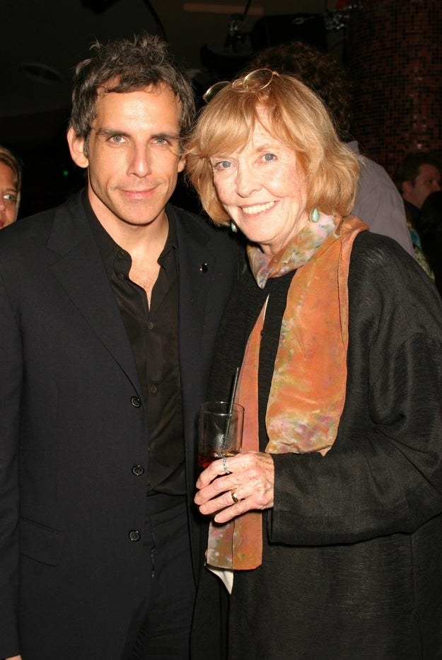 Ben Stiller and Anne Meara pose at the premiere of &quot;Duplex&quot;