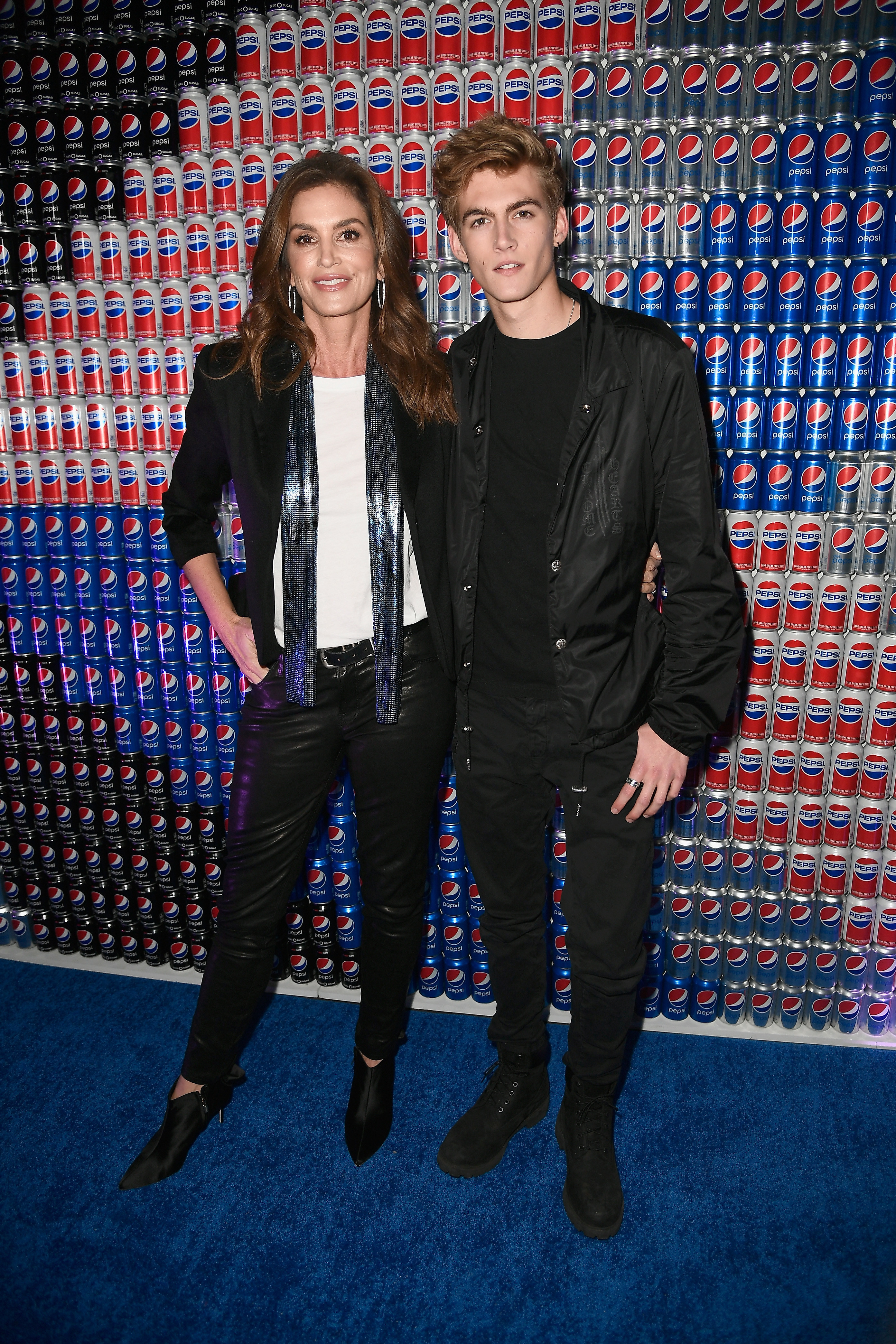Cindy Crawford and Presley Gerber arrive at the Pepsi Generations Live Pop-Up in 2018