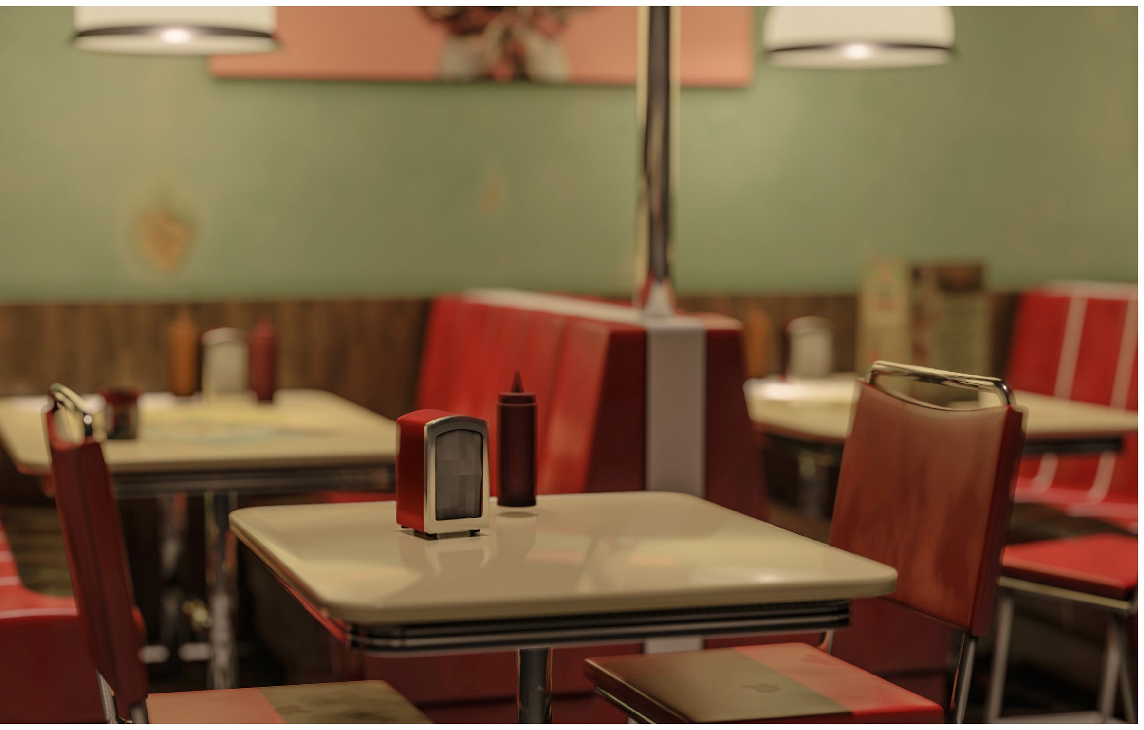 an empty diner