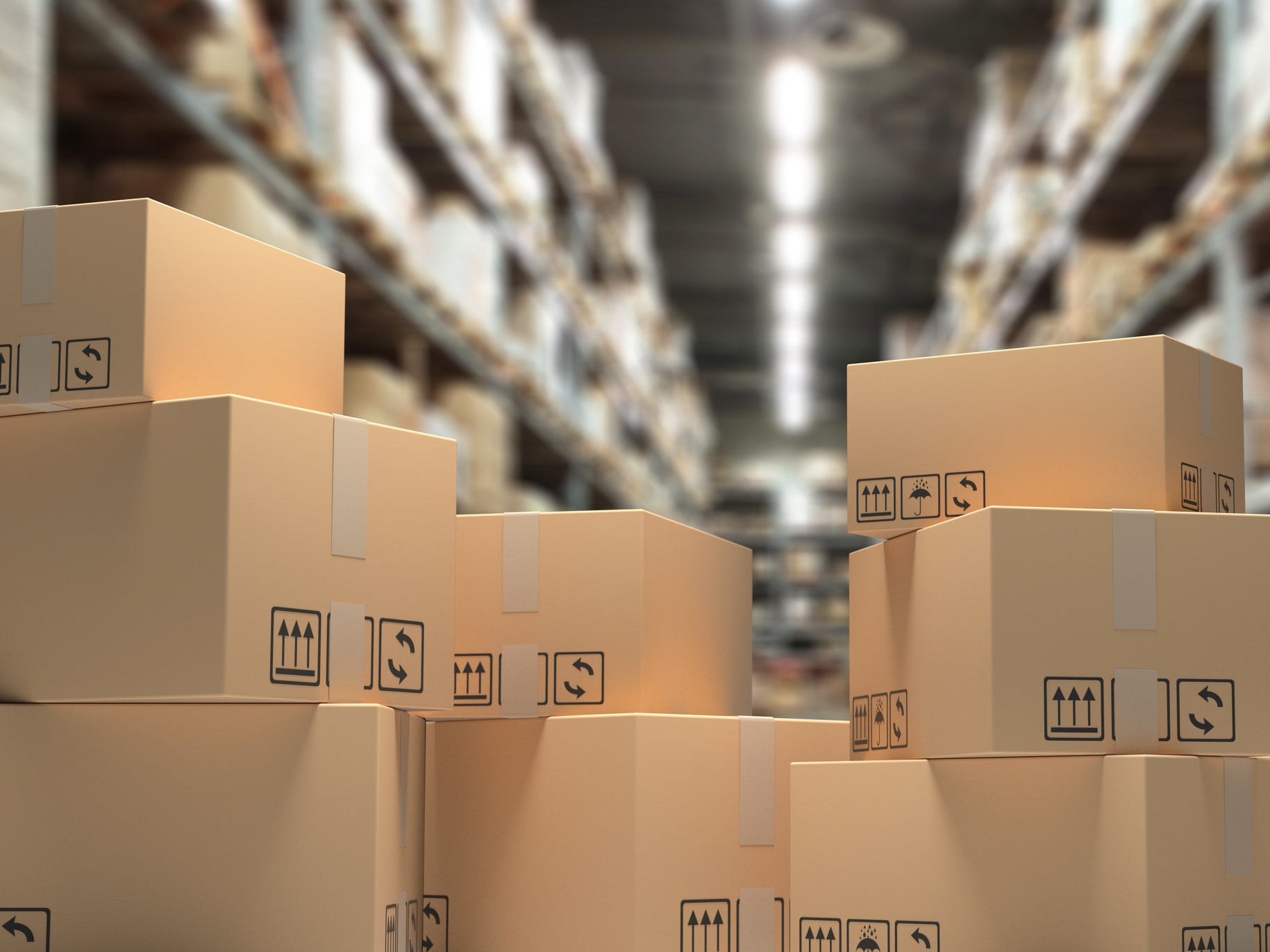 stacked boxes