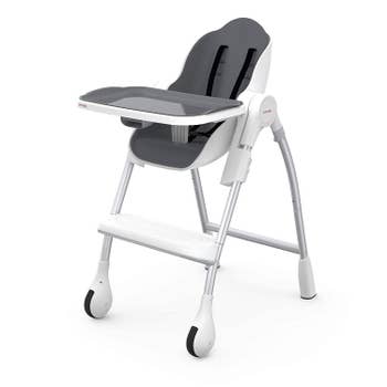 The gray futuristic high chair