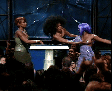 Diana Ross jiggles Lil&#x27; Kim&#x27;s breast on stage