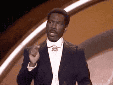 Eddie Murphy delivering his speech at the 1988 Oscars