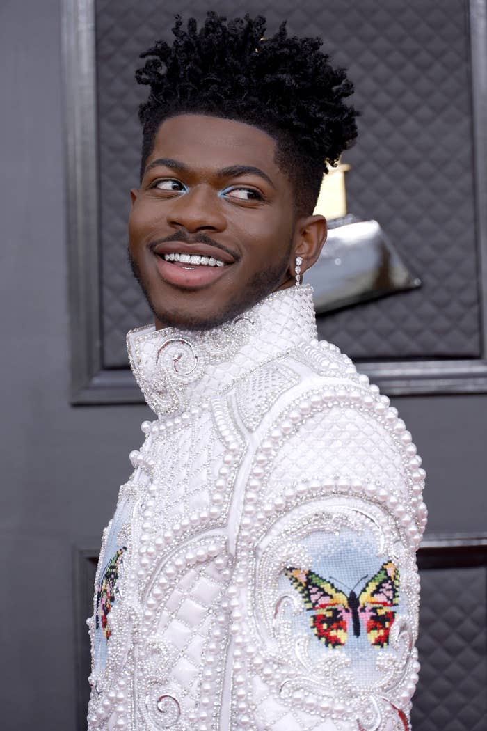 Lil Nas X at the 2022 Grammys.