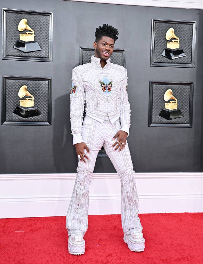 Lil Nas X at the 2022 Grammys.