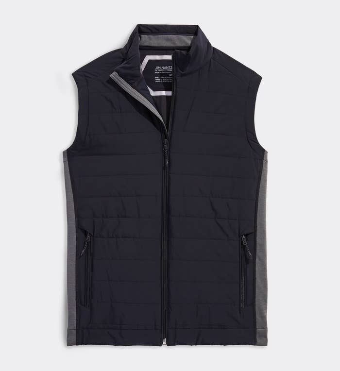 The hybrid vest in jet black