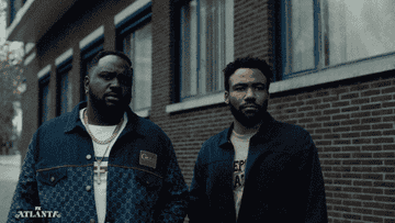Brian Tyree Henry and Donald Glover in Atlanta
