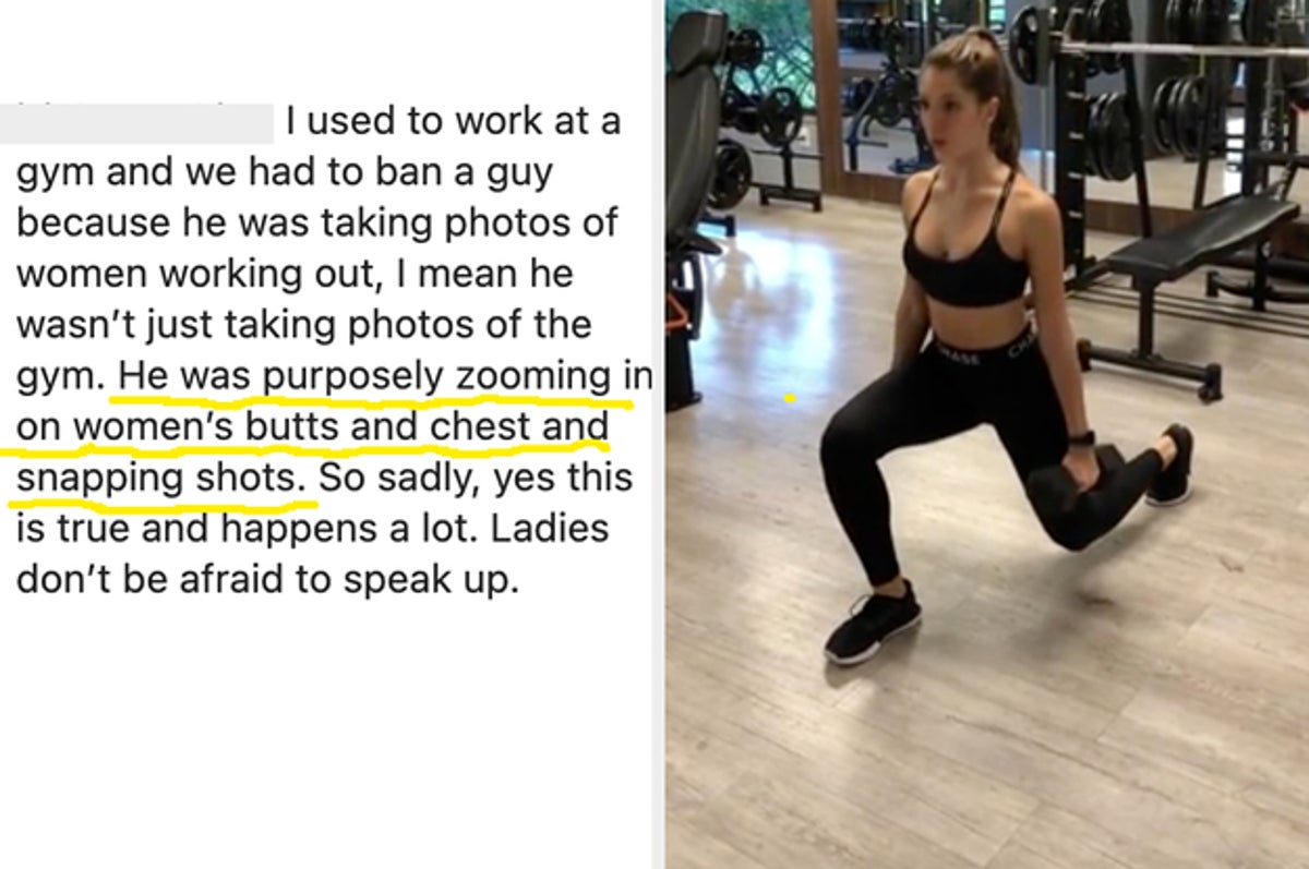 A young woman was asked to leave the gym after her workout wear was  considered distracting and revealing