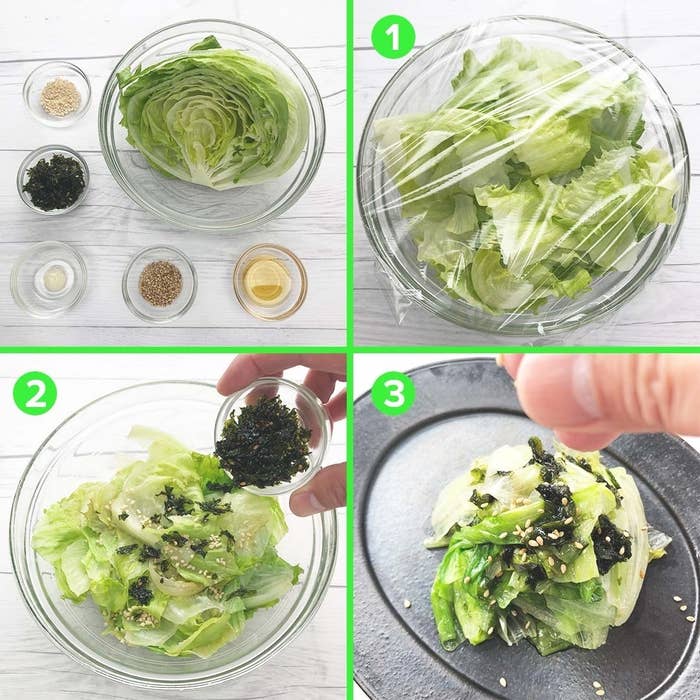 やみつきレタスの韓国風ナムル チンして和えるだけ レタスの簡単レシピ 作り方 Tasty やみつきレタスの韓国風ナムル チンして和えるだけ レタスの簡単レシピ 作り方 Tasty