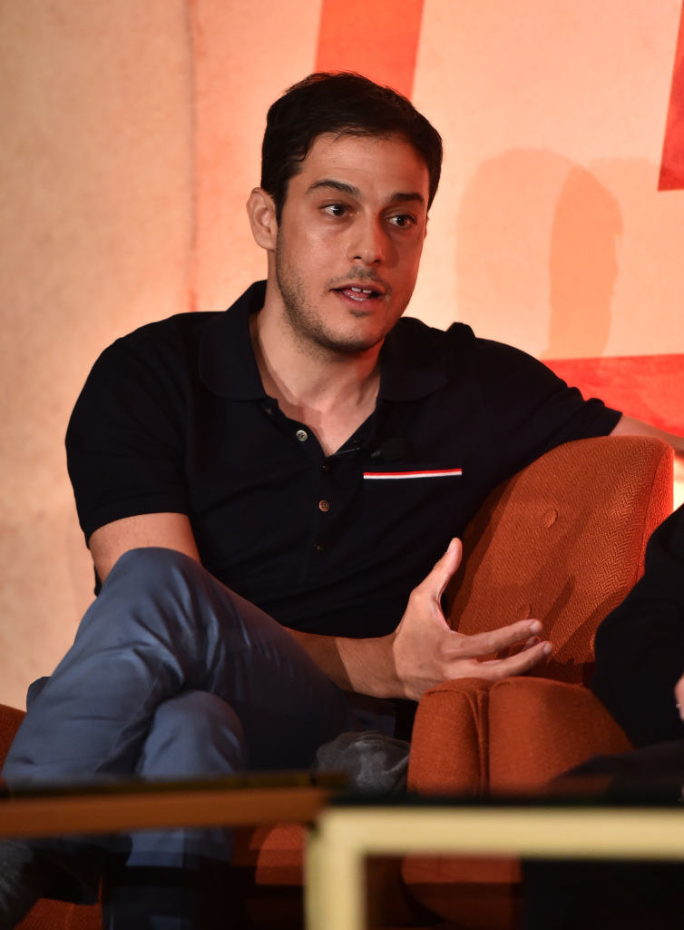 Kasdan at a press conference for Solo