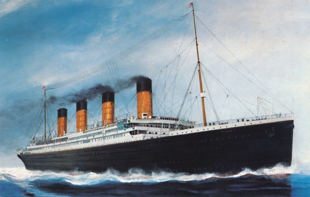 a painting of the Titanic