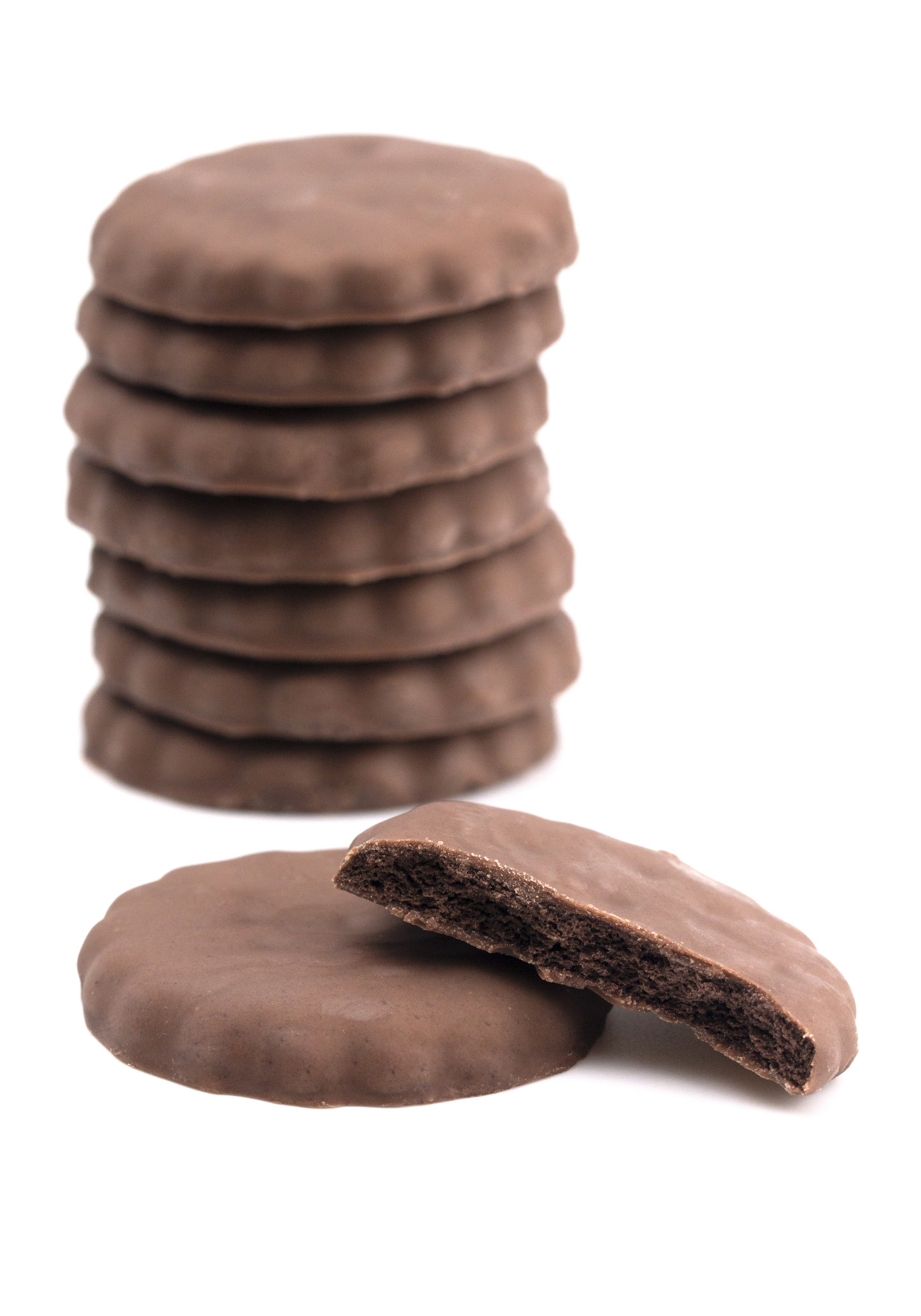 A stack of Girl Scout Thin Mints