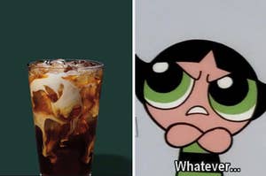 ice coffee and buttercup