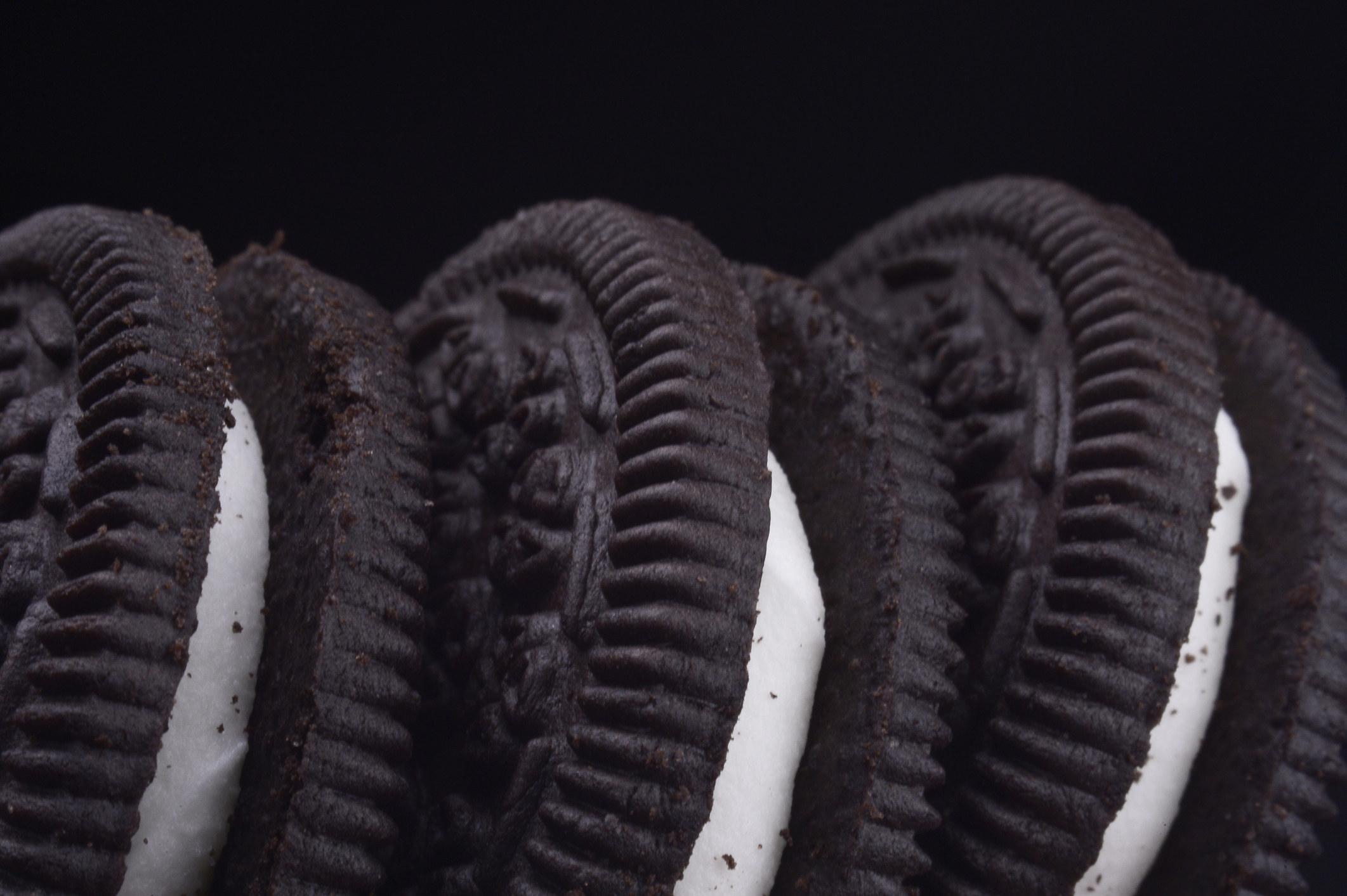 Close-up of Oreo cookies