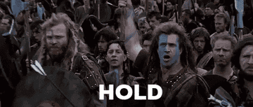 Gibson saying, &quot;Hold&quot;
