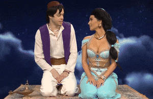 Pete Davidson and Kim Kardashian in a skit on &quot;SNL.&quot;