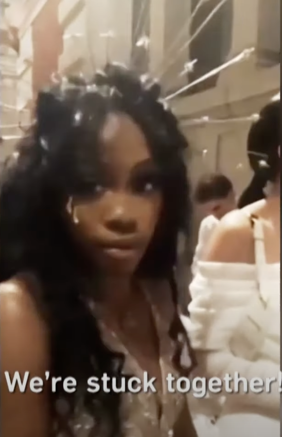 SZA and Kim Kardashian&#x27;s outfits stuck together at the Met Gala.