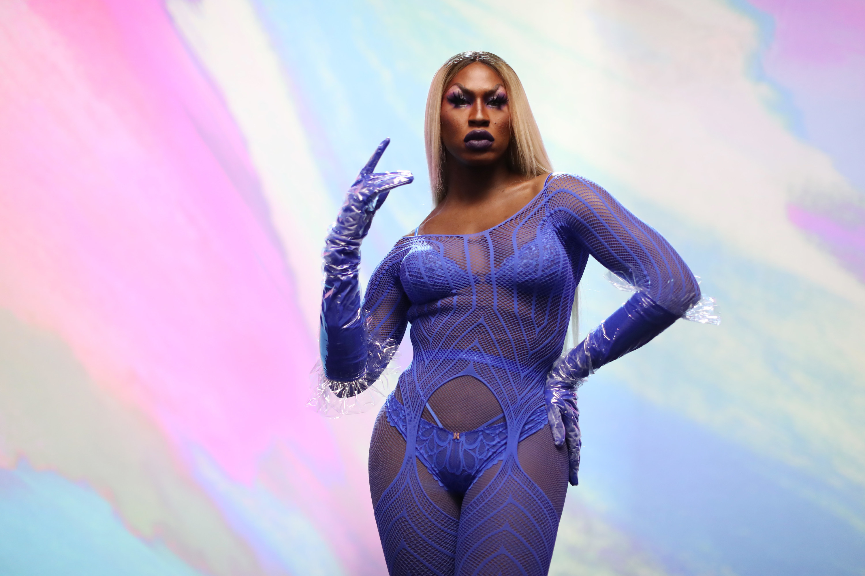 Shea Couleé is seen onstage during Rihanna&#x27;s Savage X Fenty Show Vol. 2 presented by Amazon Prime Video