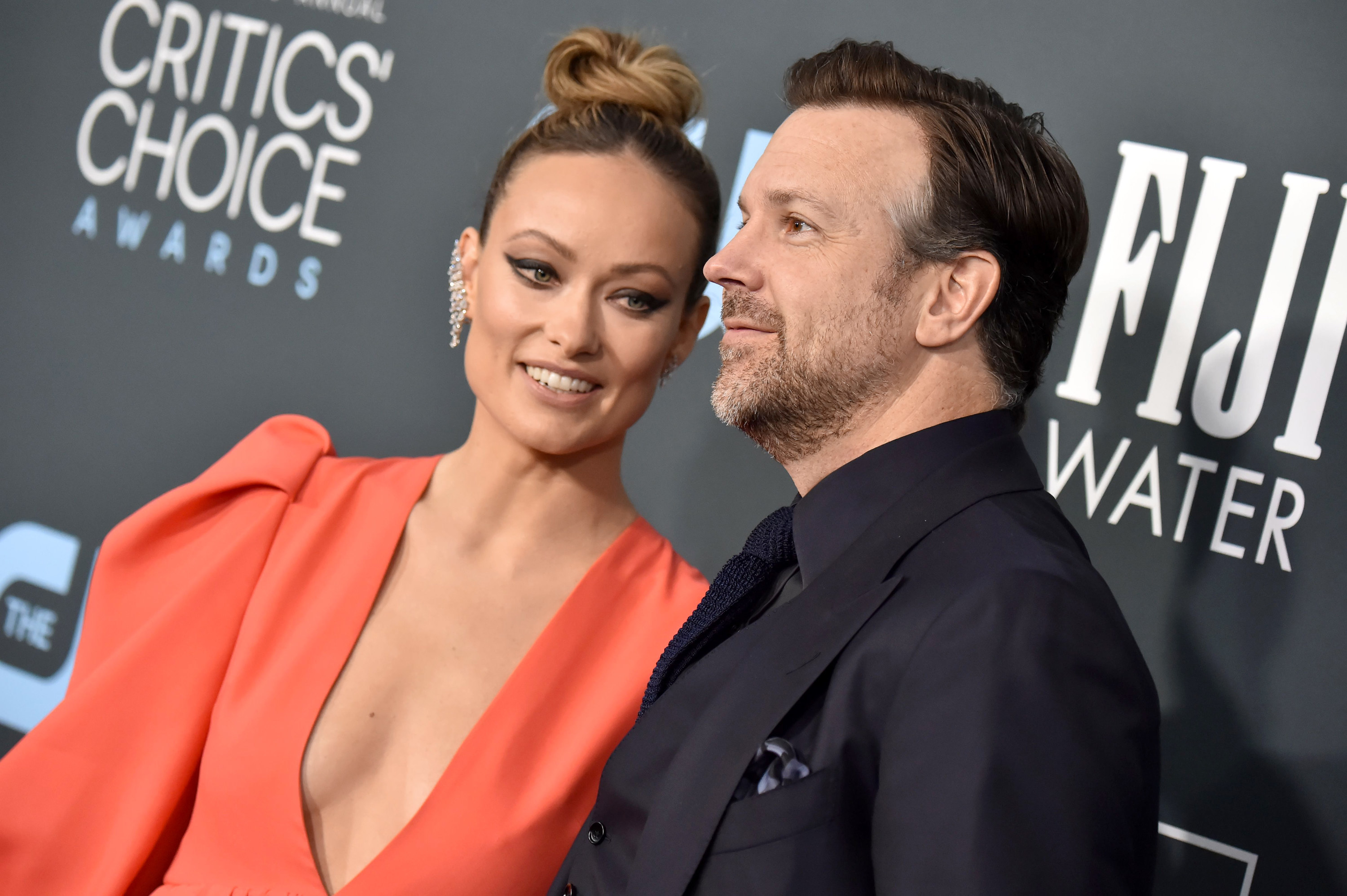 Olivia Wilde and Jason Sudeikis at an event
