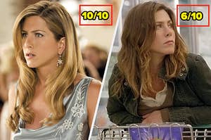 詹妮弗·安妮斯顿（Jennifer Aniston）在两部不同的电影中