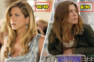 Jennifer Aniston in two different movies 