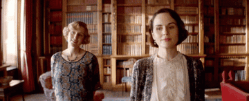 Lady Mary and Lady Edith in &quot;Downton Abbey&quot;