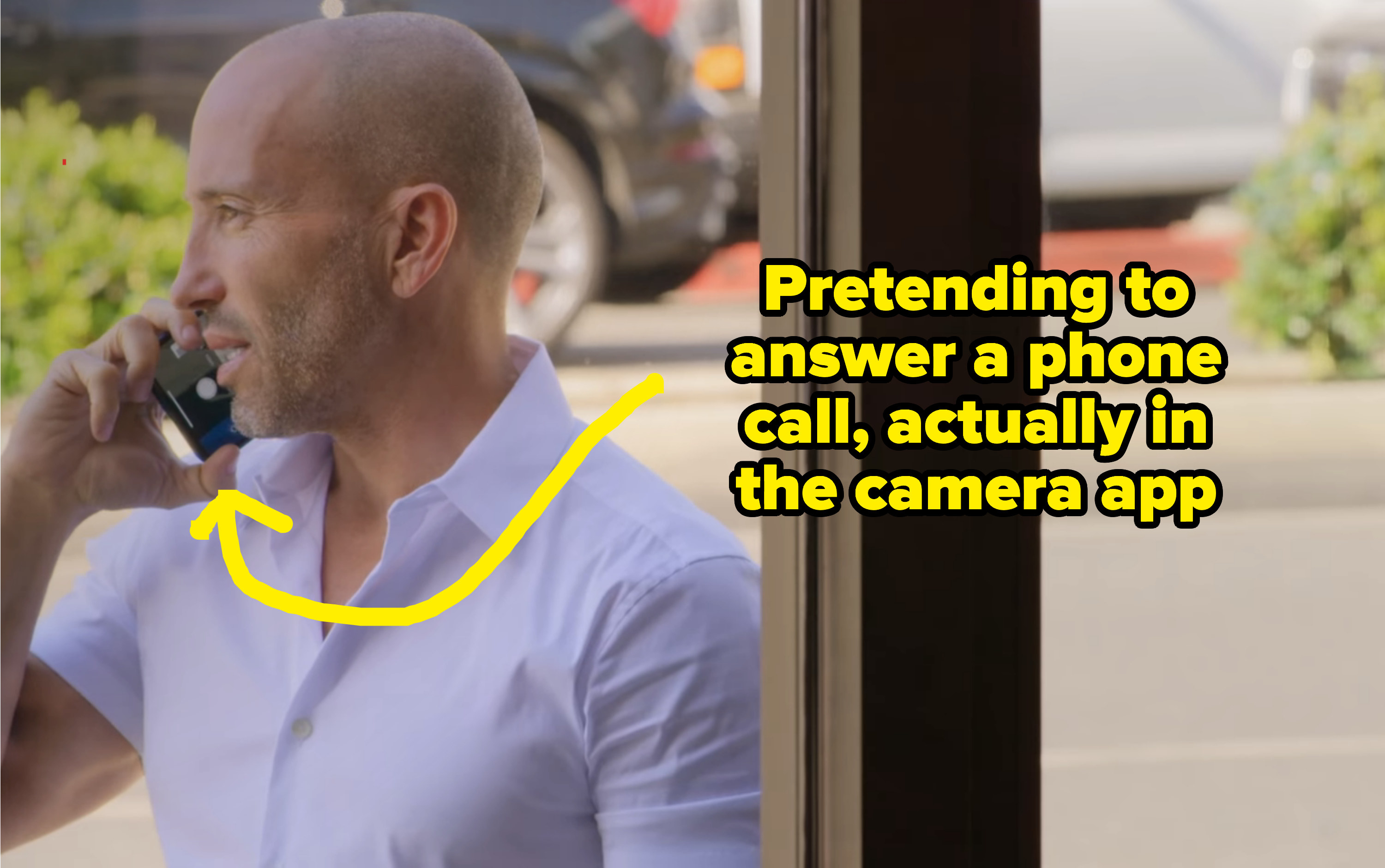 Jason from Selling Sunset &quot;answering a phone call&quot; while on his camera app