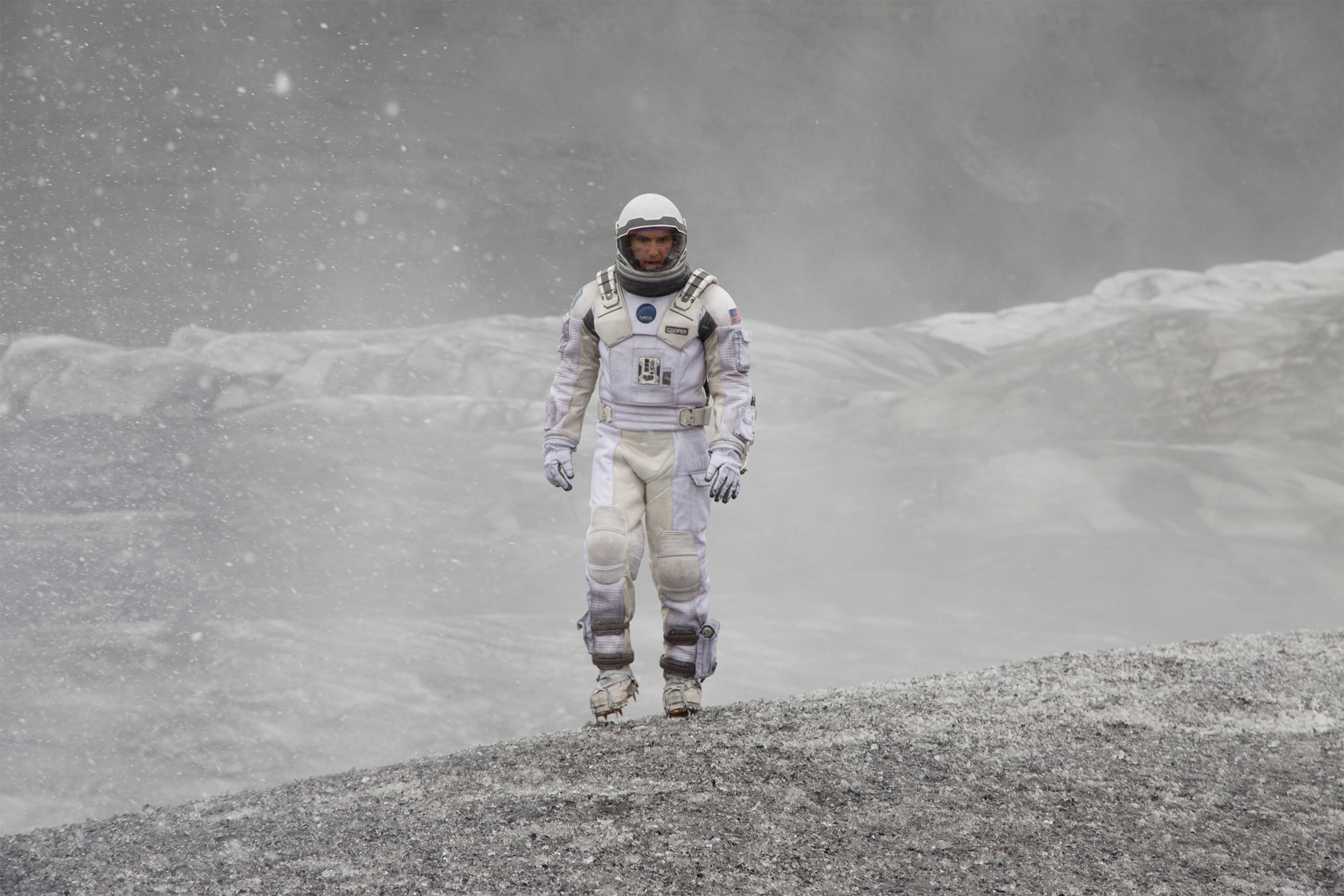 a character in an astronaut uniform walking alone