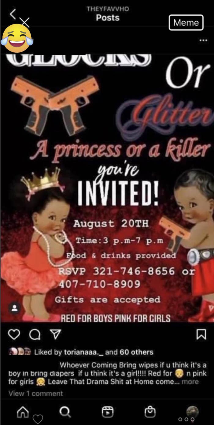 a party invite that says is it a princess or a murderer