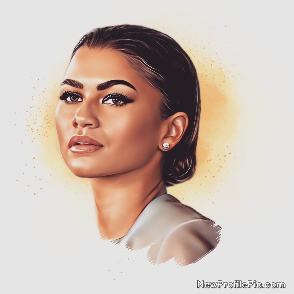 A cartoon version of Zendaya pulled from the previous photo