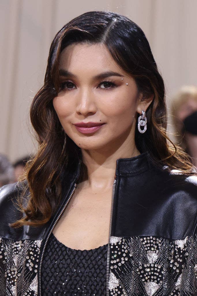 Gemma Chan Looks Angelic in Her White Louis Vuitton Dress