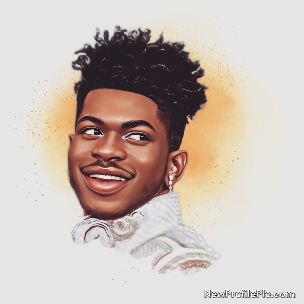 A cartoon version of Lil Nas pulled from the previous photo
